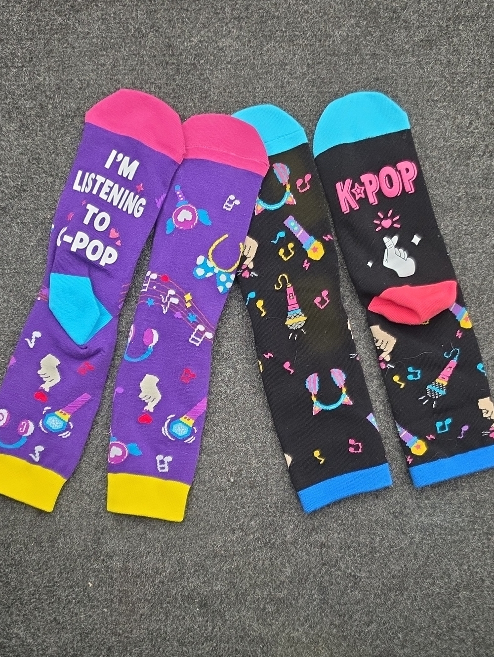 K-POP Graphic Crew Socks NWOT